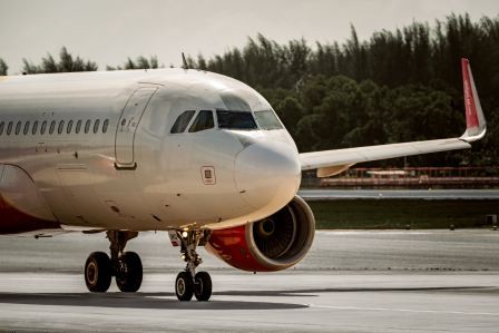 Commercial Airplane on tarmac